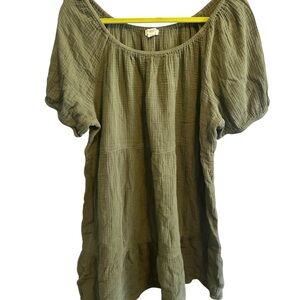 beachlunchlounge Olive Green Midi Dress